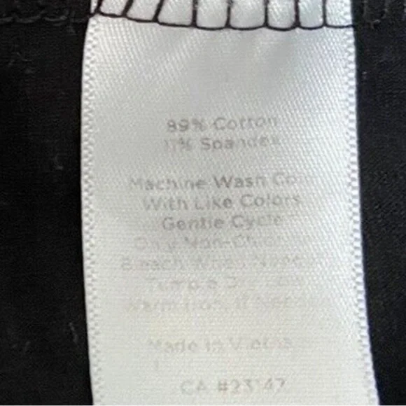 Talbots Leggings, high rise, cropped legs, zip side pockets, Size Medium, black - Picture 4 of 12